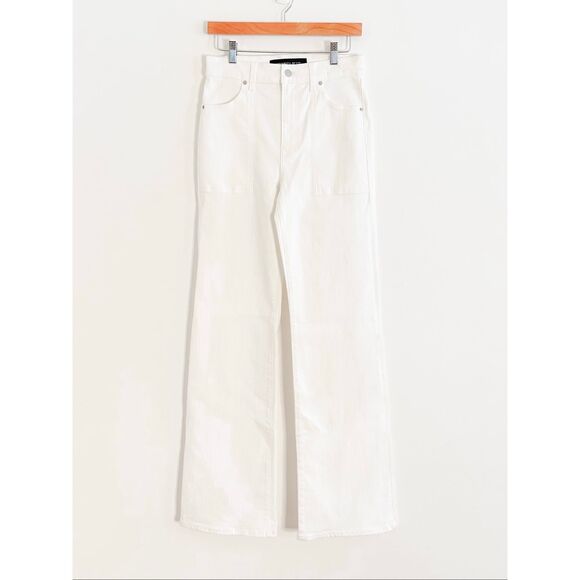 Veronica Beard Women’s Crosbie Wide Leg Jeans In White Size 28 $328 - Picture 6 of 9